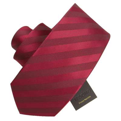 ifsong男士正装商务领带枣红色