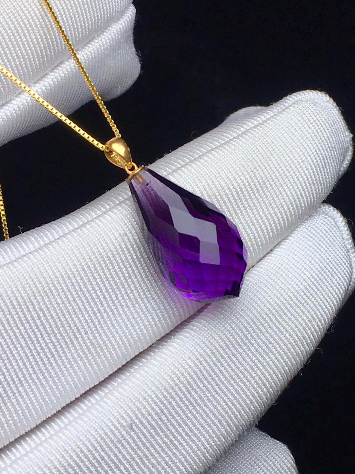 正品天然紫水晶水滴吊坠项链18k金款毛衣链挂件饰品礼物送礼饰品,饰品/流行首饰/时尚饰品新,颈饰,淘宝优惠券,粉丝福利购,淘宝优惠卷
