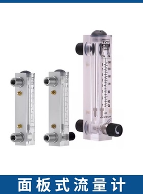 浙江余姚LZT-M15T/M25面板式流量计水液体气体转浮子带调节1 5GPM