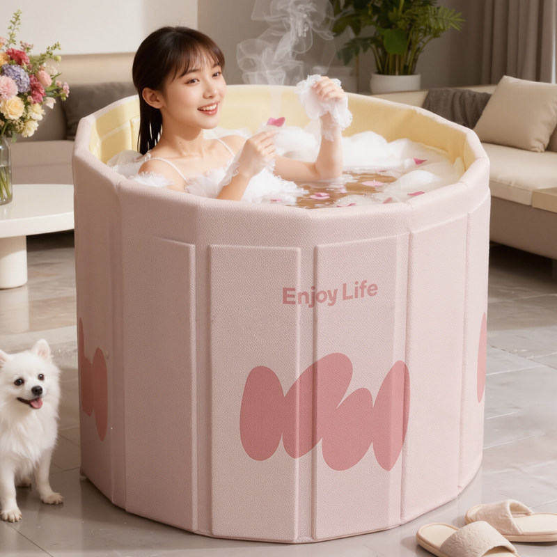 日式折叠全家泡澡桶高端