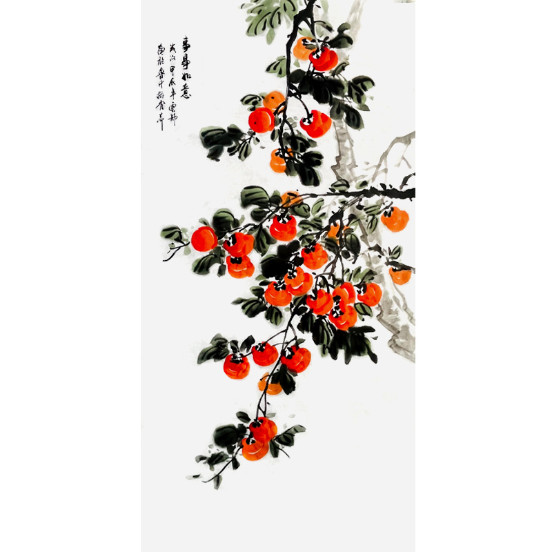 事事如意新中式玄关国画