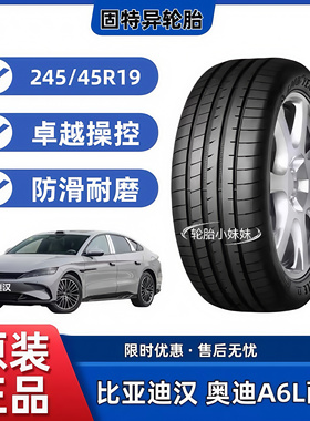 固特异轮胎245/45R19 102Y F1 3代适配奥迪A6LA7/小鹏P7/比亚迪汉