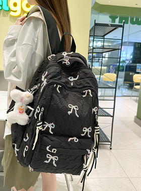 书包女日系百搭初中高中生大容量高颜值减负背包韩版小清新双肩包