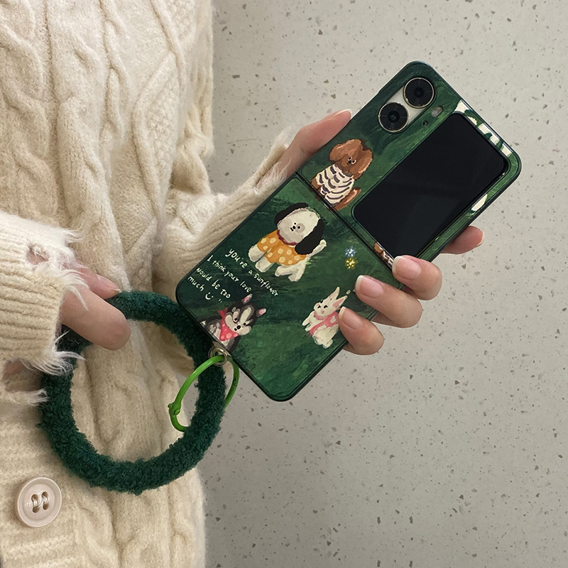OPPOfindn3flip硬壳卡通绘画小狗