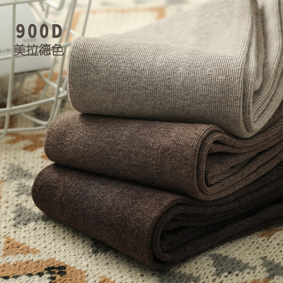 美拉德奶咖色打底裤袜秋冬踩脚袜