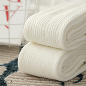 白色羊绒打底裤 女中厚针织袜烟灰羊毛美腿袜子 女秋带脚型打底袜裤