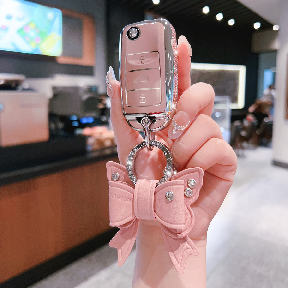 专用长安CS75钥匙套CS55壳CS35锐程CC睿骋悦翔V7逸动汽车包扣plus