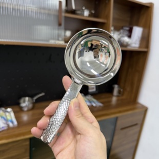 10不锈钢短柄韩式 汤勺家用勺子吃螺蛳粉大头勺盛汤米面勺分餐