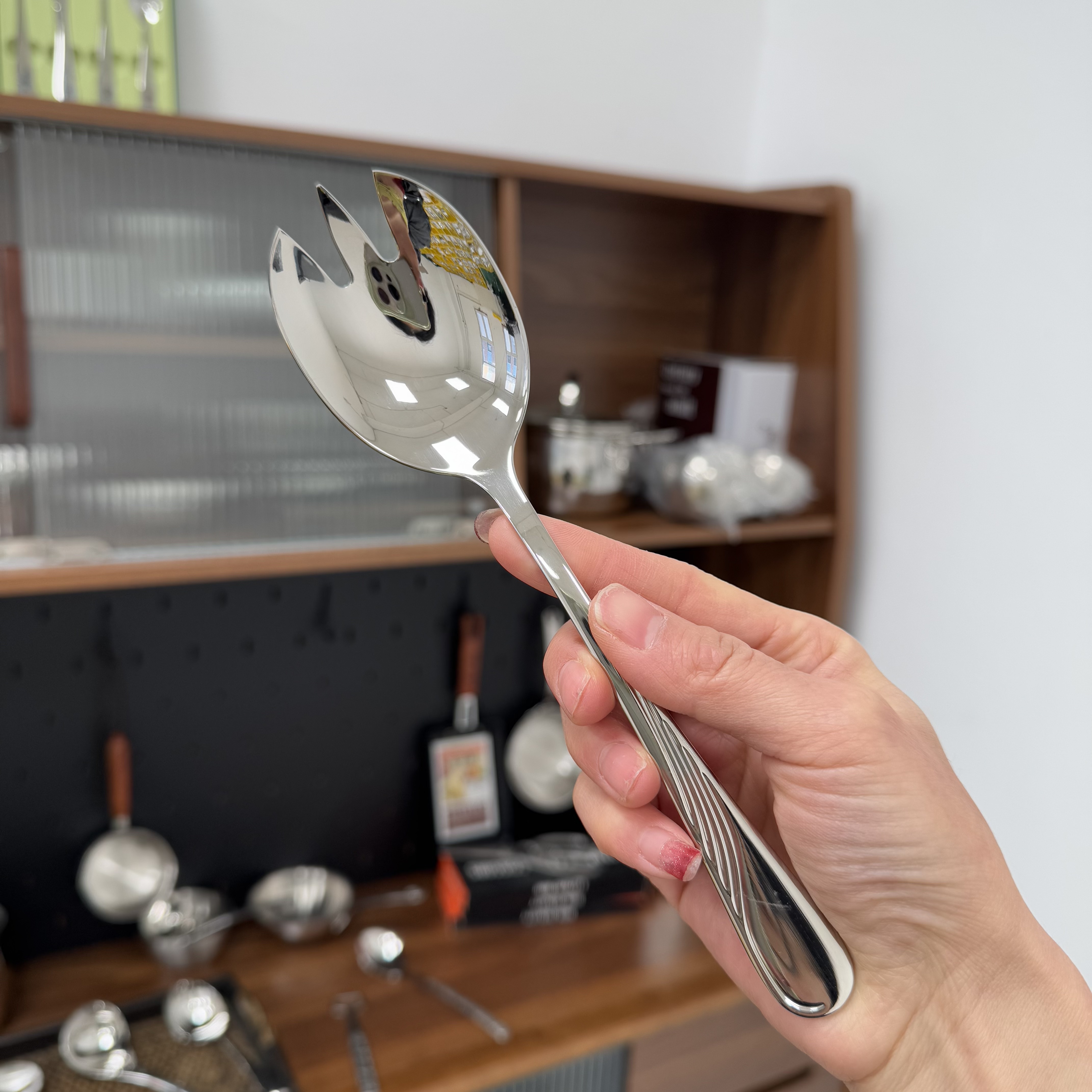 304不锈钢叉勺一体勺子沙拉叉