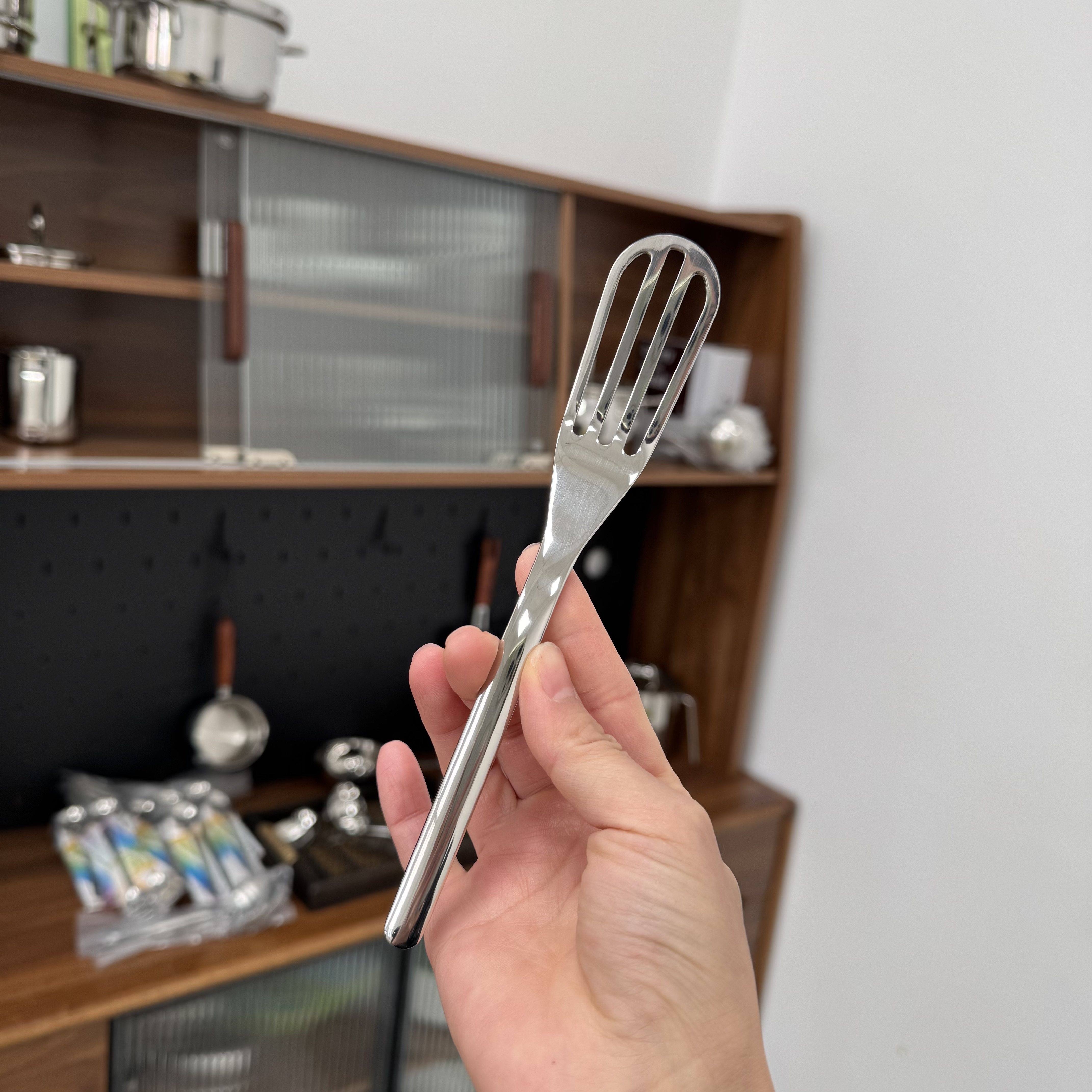 18/10不锈钢迷你户外铲搅拌器搅拌铲搅拌棒打蛋器料理工具易清洗