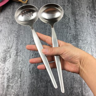 INOX 18/10不锈钢小汤勺小漏勺家用桌面分汤勺盛汤盛粥勺子火锅勺