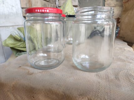 黄桃罐头蜂蜜辣椒酱专用玻璃瓶 纯手工制作专用 耐高温可蒸煮密封