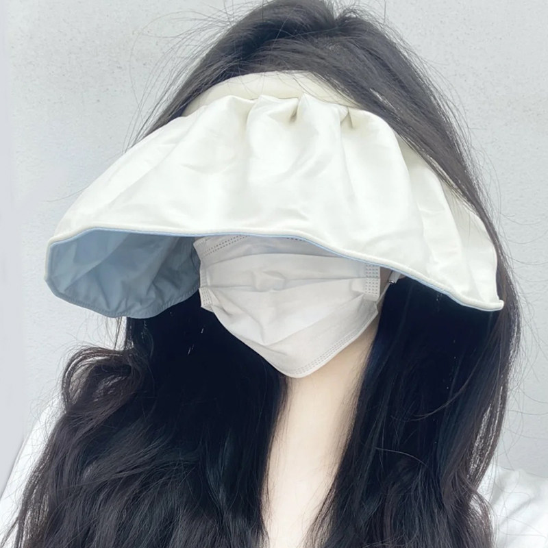 upf50 贝壳帽空顶防晒帽子女防紫外线春秋遮脸大帽檐太阳帽子夏季