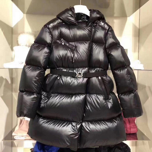 清仓95白鹅绒收腰中长羽绒服亲子