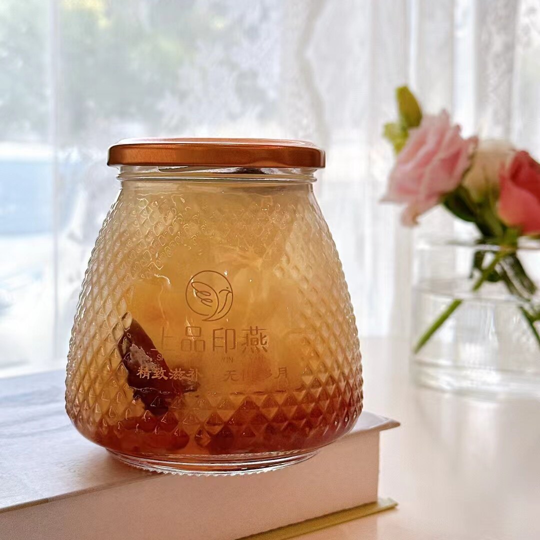 380ml糖水瓶炖梨瓶银耳桃胶瓶雪燕可蒸煮瓶耐高温食品级商用空瓶