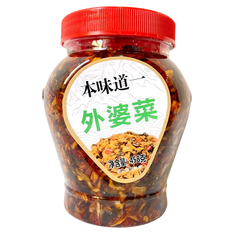 本味道一外婆菜拌面酱菜搭粥咸菜梅干菜开胃香辣下饭菜大瓶458g