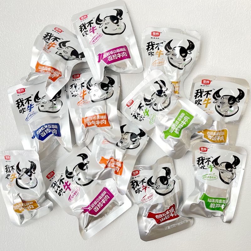 麦尚牛肉块丝卤牛肉四口味