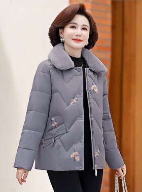 中老年冬季短款羽绒服