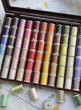 无脑清仓回家过年MKE/MKC蕾丝线40号木轴纯色段染微钩梭编线材20g