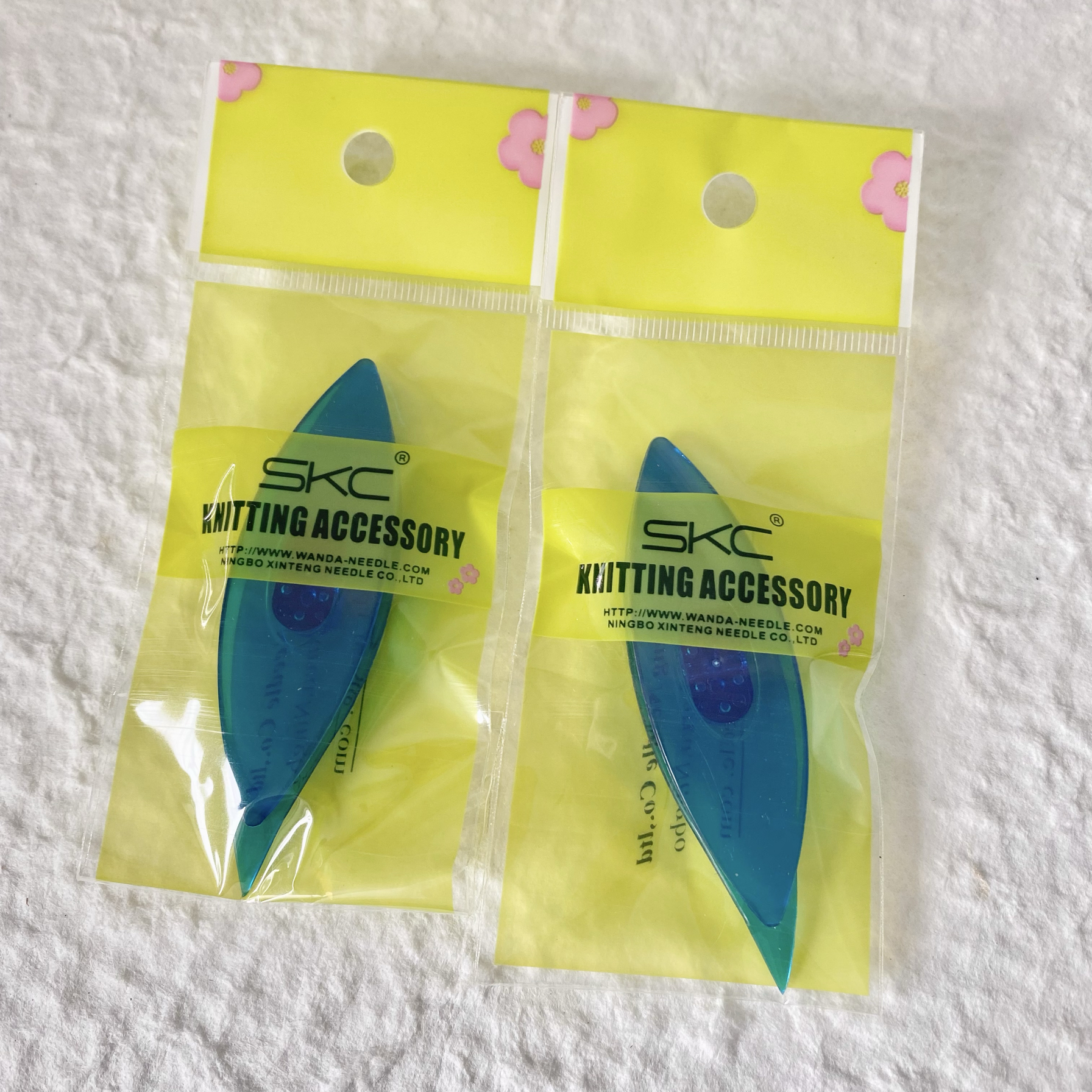 SKC梭子 梭编工具梭织器 蕾丝线花边编织 DIY工具 蓝色凤眼梭国产