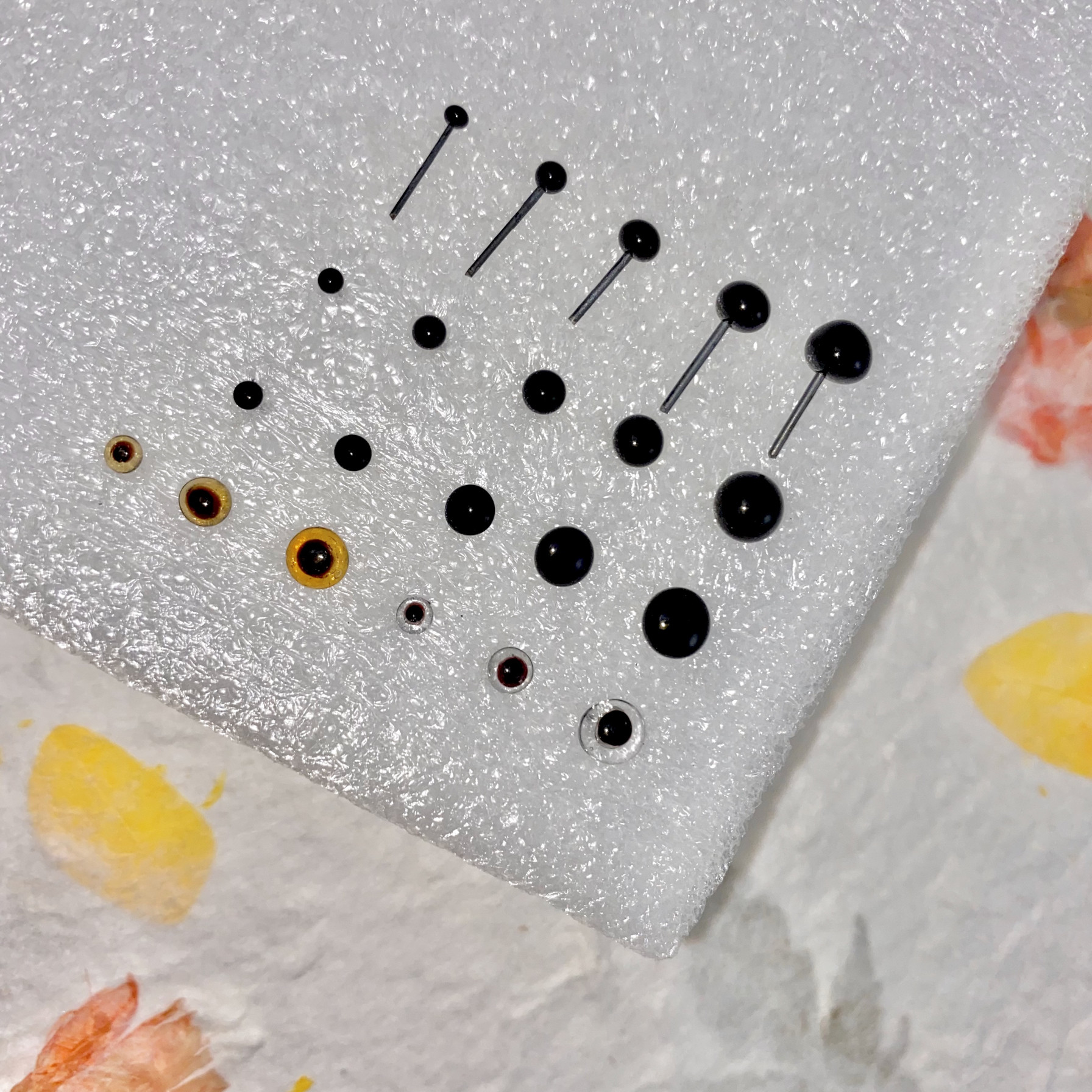 针插玻璃眼睛黑色球形扁形玩偶宠物仿真眼珠细杆手工DIY配件材料,服饰配件/皮带/帽子/围巾,DIY编织材料包,淘宝优惠券,粉丝福利购,淘宝优惠卷