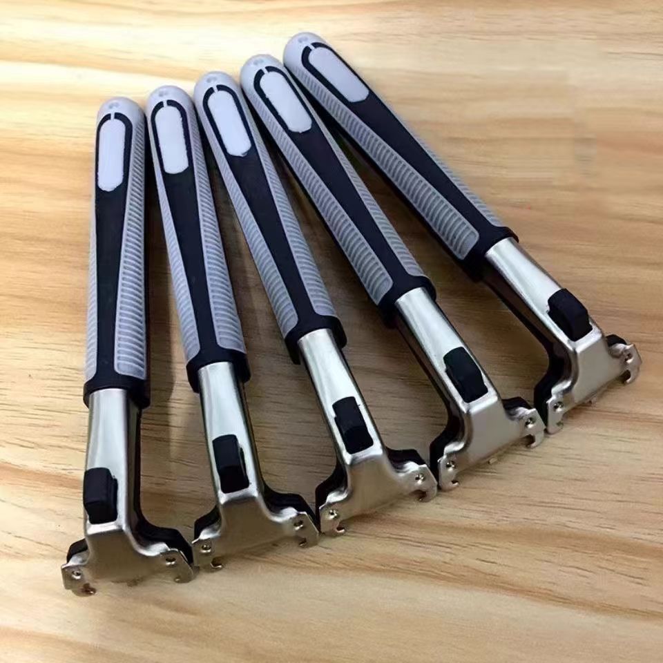 【批发价】双层手动剃须刀架刮胡刀柄手柄通用2层剃须刀片胡子男