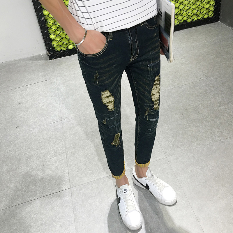 Jeans pour adolescent pieds Slim pour été - Ref 1464269 Image 3
