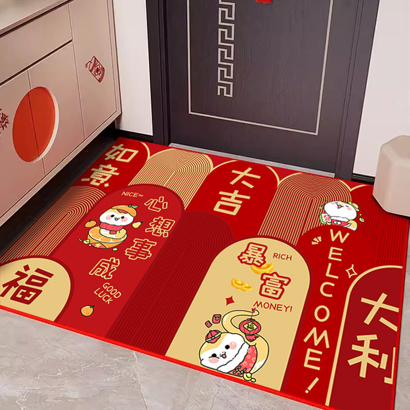 玄关门垫家用吸水防尘进门红地毯水晶绒耐脏新年门口防滑底脚垫,洗护清洁剂/卫生巾/纸/香薰,多用途清洁剂,淘宝优惠券,粉丝福利购,淘宝优惠卷