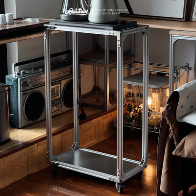 SODA BOX 自装家居｜博主DIY铝型材工业风电茶炉架20*37茶台茶几