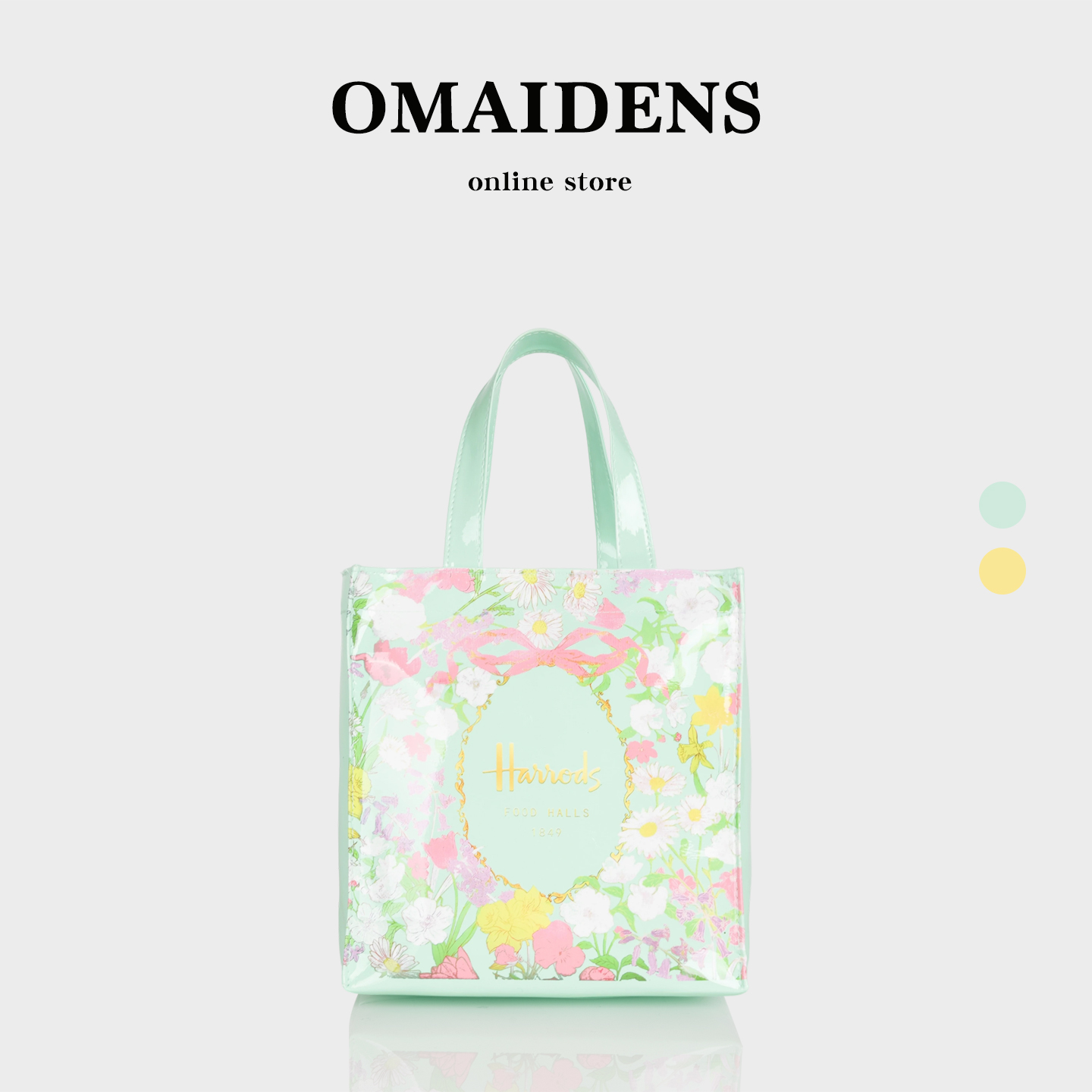 橙子少女文艺风pvc欧美购物袋