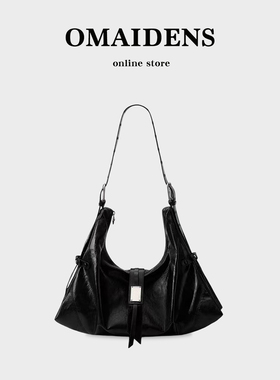 橙子少女托特包2026新款高级感极简hobo包防水百搭单肩包流浪包女