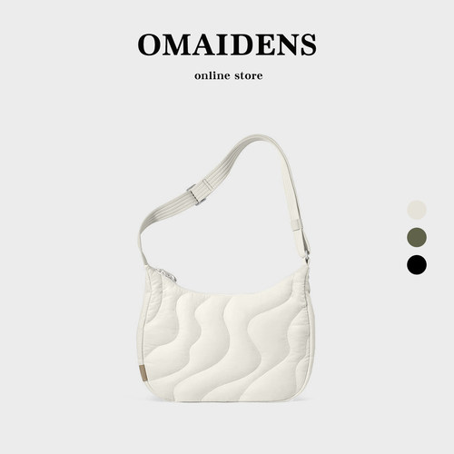 橙子少女通勤饺子包女斜挎高级感