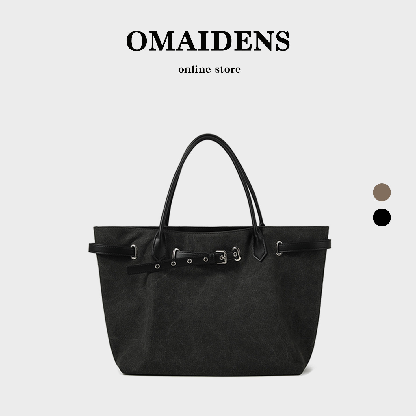 橙子少女韩系ins高级感帆布托特