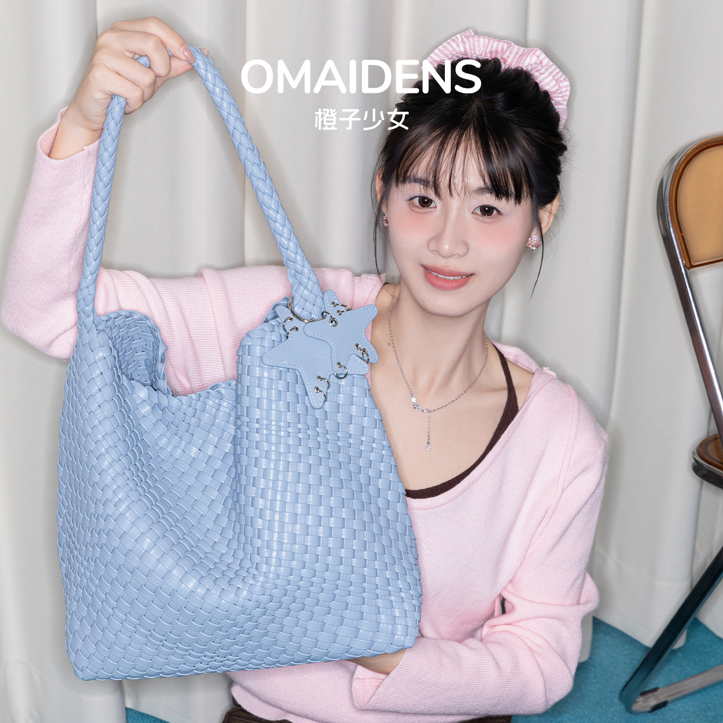 橙子少女纯手工编织托特包女大容量休闲单肩手提包慵懒感水桶包包,箱包皮具/热销女包/男包,托特包,淘宝优惠券,粉丝福利购,淘宝优惠卷