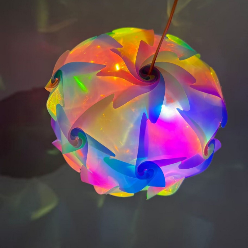 新年炫彩镭射儿童花灯