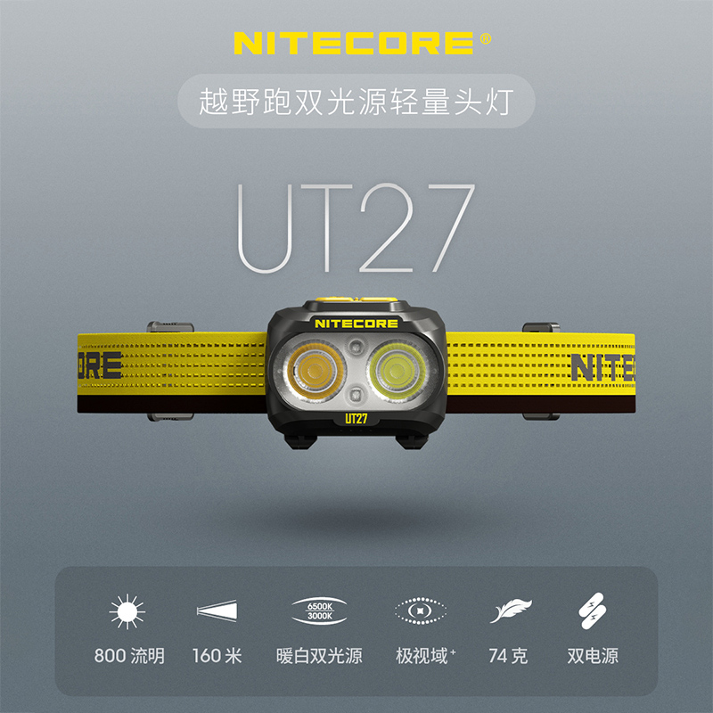 超轻夜跑强光头灯NITECORE