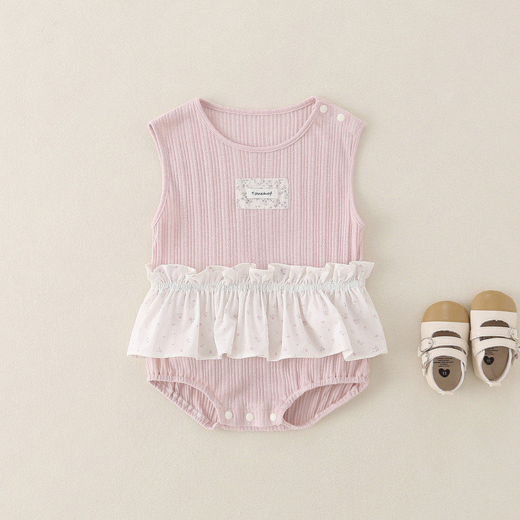 棉A类夏季三角爬男女通用连身衣/爬服/哈衣