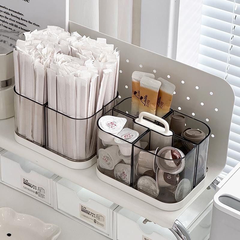 分格大容量吸管收纳盒