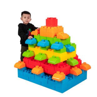 超大积木巨型塑料颗粒块儿童城堡组合特大号幼儿园区角拼搭积木砖