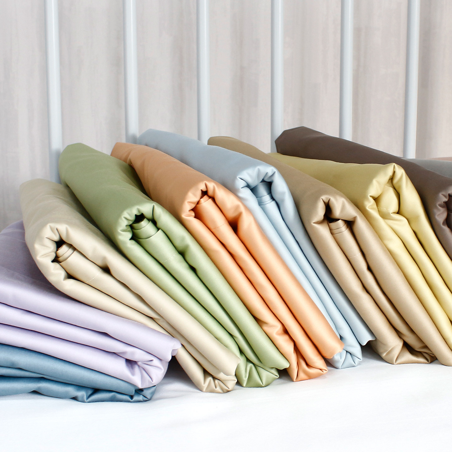 100支纯棉长绒棉贡缎床单单件定做a类全棉纯色被单裸睡双人床笠