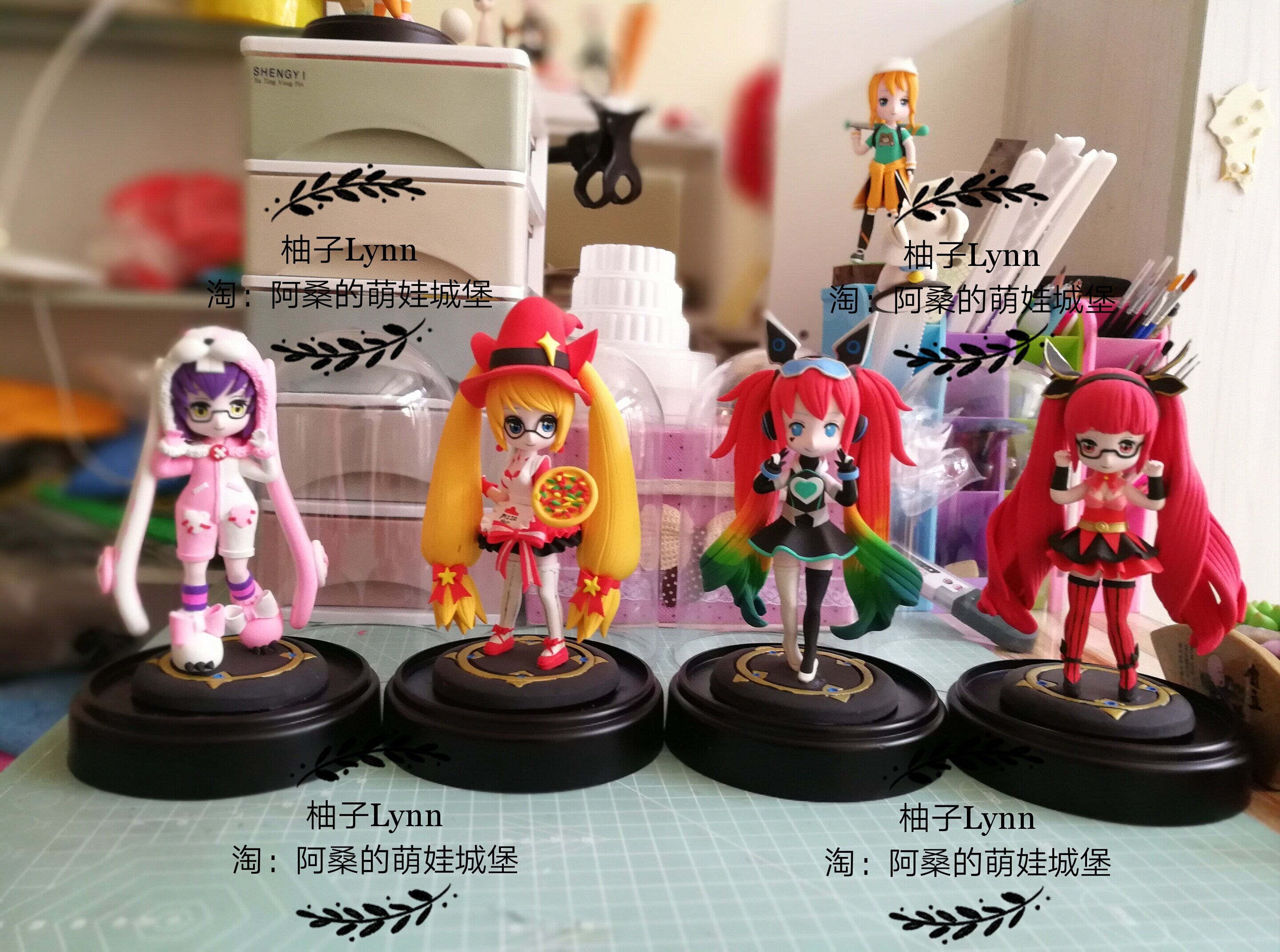 【阿桑】安琪拉玩偶对对碰心灵骇客亚瑟战警如懿手办模型粘土定制