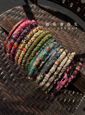 「新品」100%桑蚕丝乔其多色鲜艳色彩搭配裙子年会发箍普长0.5cm