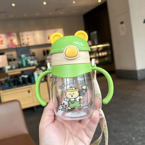 儿童水杯直饮吸管上学专用水壶夏季幼儿园吸管式潮流同款校园便携
