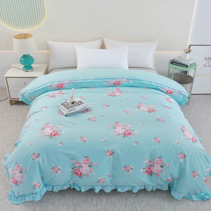 纯棉被套单件100全棉2026新款180x200蓝色200x230cm单双人被罩