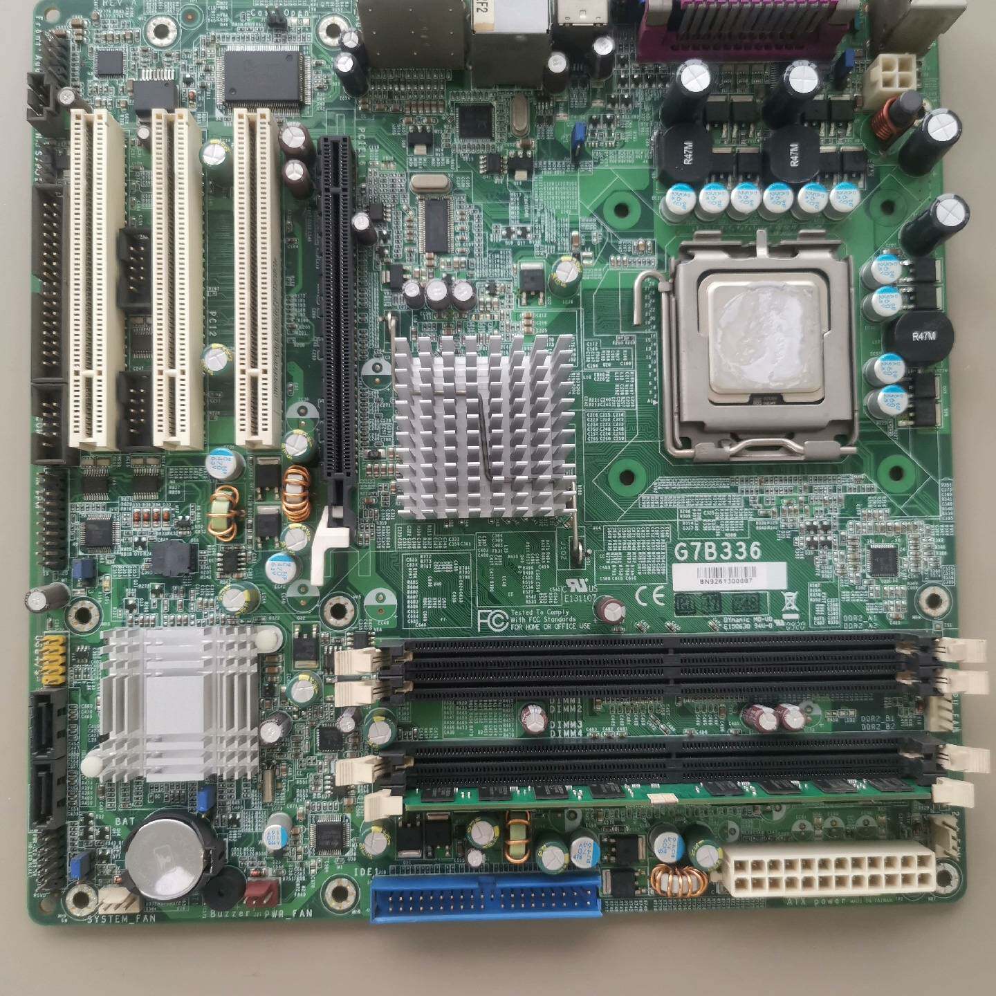可维修台湾友通 G7B336  工业主板配CPU内存