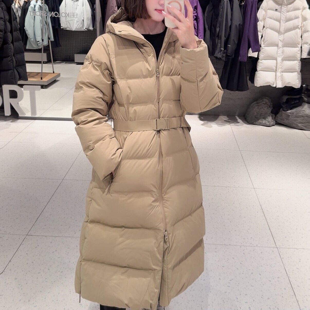 韩国直邮2026冬季保暖长款羽绒服