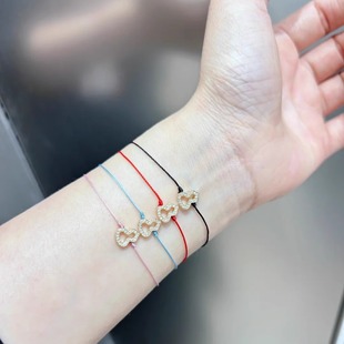 法国red红绳Line葫芦福禄小红绳手链中国人的浪漫编织手绳