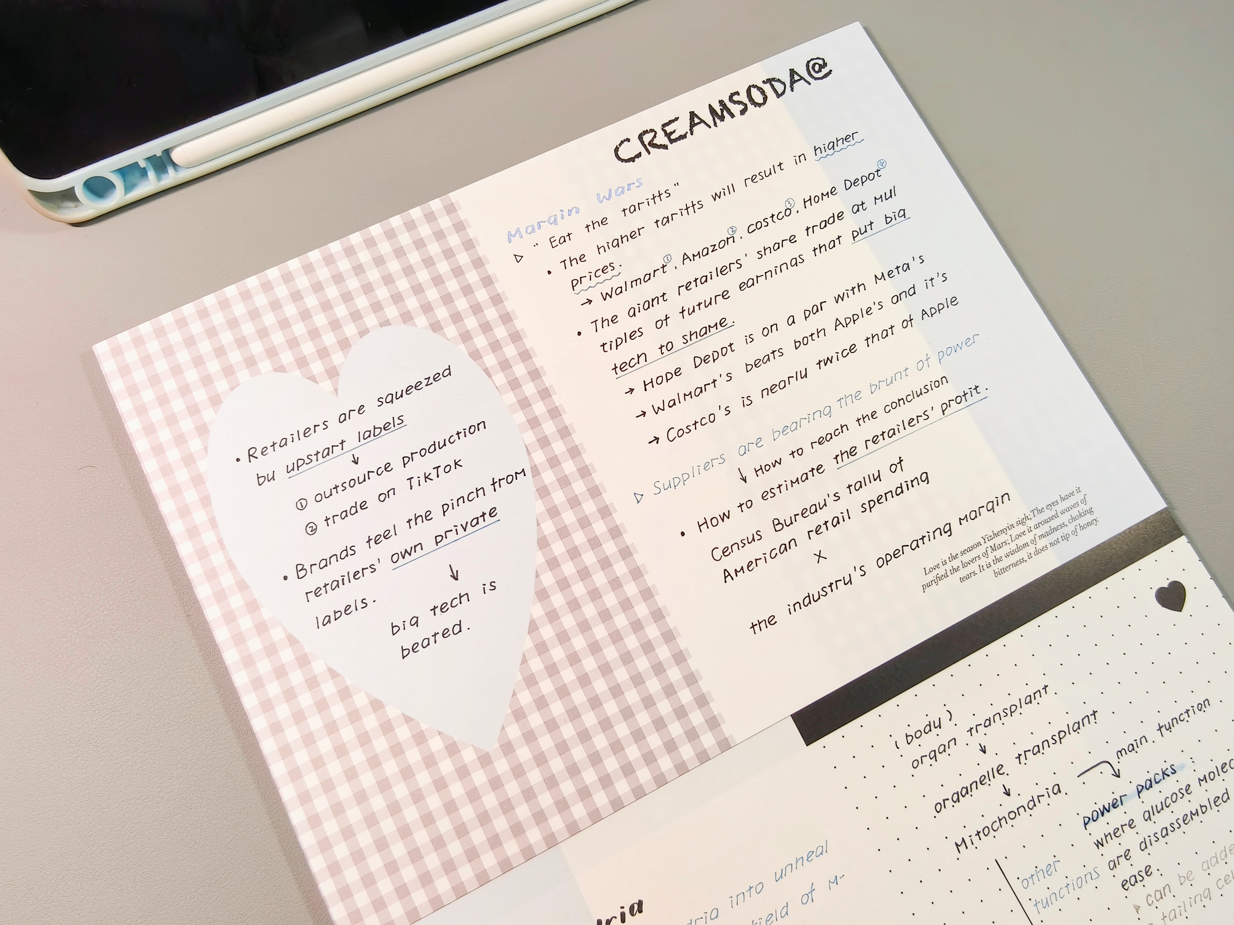 creamsoda奶油苏打拍纸本信纸便签拍纸本笔记本魔法心心横版