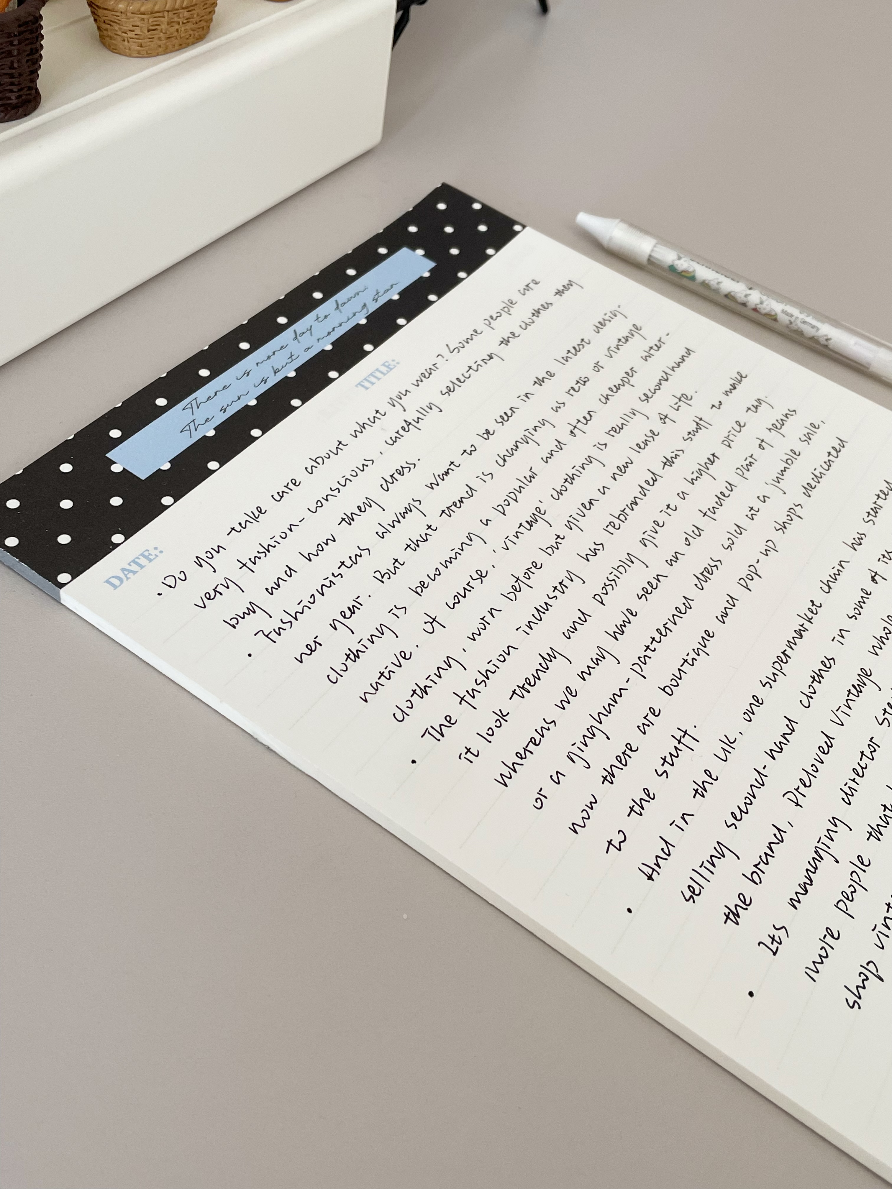 creamsoda奶油苏打拍纸本信纸便签学习纸波尔卡