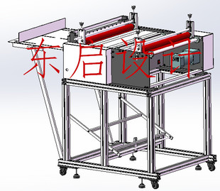 3d模型 分切机 pvc膜分切机 熔喷无纺布裁剪 自动裁切机 3D图纸